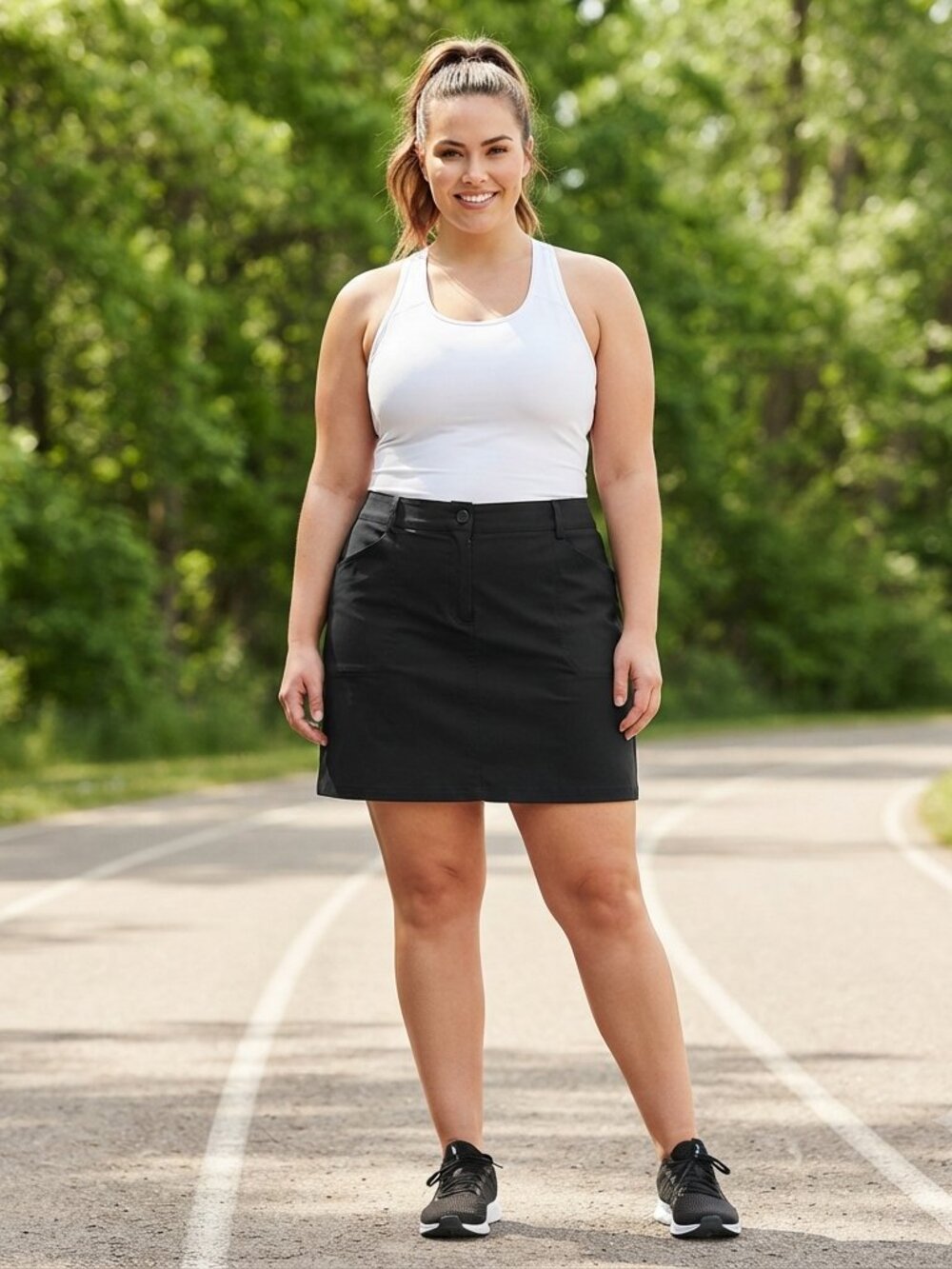 Reitmans Black Skort 14 Plus